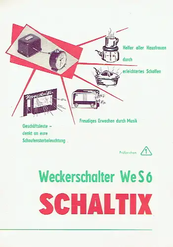 Weckerschalter WeS6 Schaltix. 