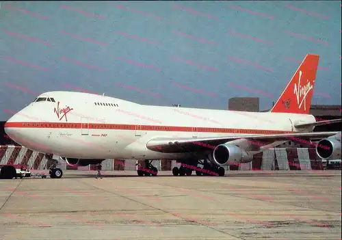 Virgin Boeing 747. 