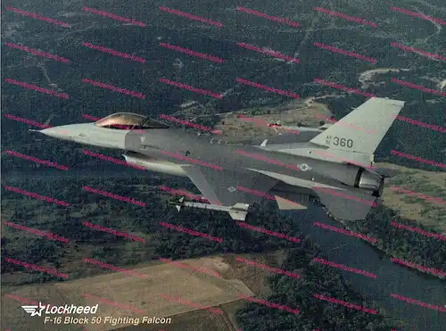Lockheed F-16 Block 50 Fightig Falcon. 