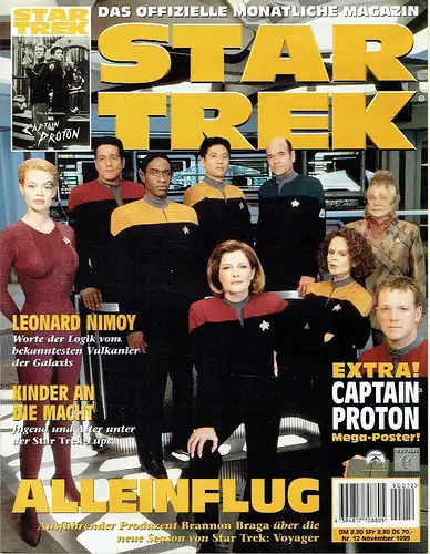 Konvolut von 10 Zeitschriften Star Trek / Star Trek Voyager / Serien Guide und Star Trek Generations und Next Generations. 