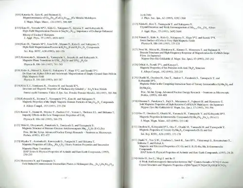List of Papers
 Published by the members of Institute for Materials Research Tôhoku University
 1993. 