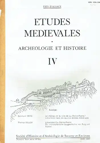 Bernhard Metz
 Thomas Biller: Etudes Medievales
 Pays d'Alsace - Archeologie et Histoire IV. 