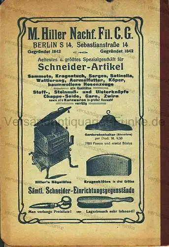 Deutscher Schneider-Kalender für das Jahr 1920
 Vereinsjahrbuch der freien Vereinigung der Herren- und Damen-Schneider zur Pflege von Mode- und Fachbildung und zur Vertretung gewerblicher Interessen
 Band 43. 