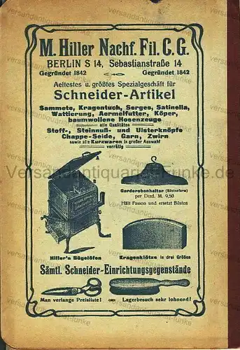 Deutscher Schneider-Kalender für das Jahr 1920
 Vereinsjahrbuch der freien Vereinigung der Herren- und Damen-Schneider zur Pflege von Mode- und Fachbildung und zur Vertretung gewerblicher Interessen. 