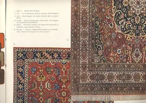 Eine Auswahl von tschechoslowakischen Teppichen für jeden Zweck. 