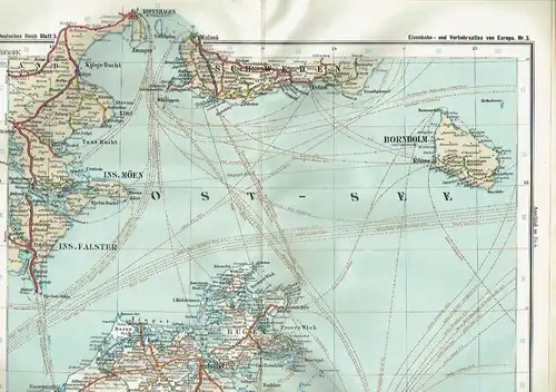 Eisenbahn- und Verkehrs-Atlas von Mittel-Europa. (Deutsches Reich - Luxemburg - Österreich-Ungarn - Schweiz). 