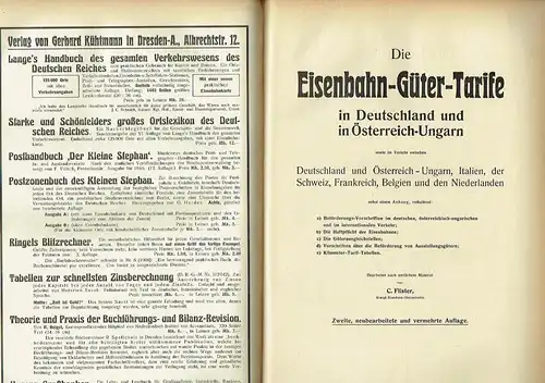 Eisenbahn- und Verkehrs-Atlas von Mittel-Europa. (Deutsches Reich - Luxemburg - Österreich-Ungarn - Schweiz). 
