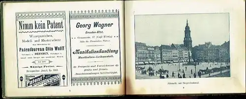 Erinnerung an Dresden vom Hôtel Bellevue, Dresden. 