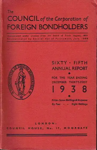 Sixty-Fifth Annual Report for the year ... 1938
 Band 65. 