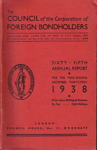 Sixty-Fifth Annual Report for the year ... 1938. 