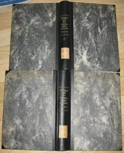 Dr. J. Bärner: Bibliographie der Pflanzenschutzliteratur / Bibliography of Plant Protection / Bibliographie de la Protection des Plantes
 1940-1945, 2 Bände komplett. 