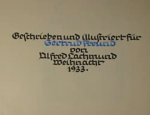 Alfred Lachmund: Schwänke
 Unikat, handgeschrieben und illustriert. 