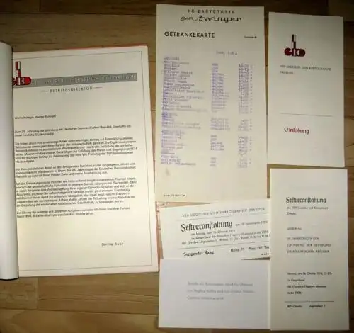 VEB Geodäsie und Kartographie Dresden - Entwicklung in 25 Jahren Deutsche Demokratische Republik. 