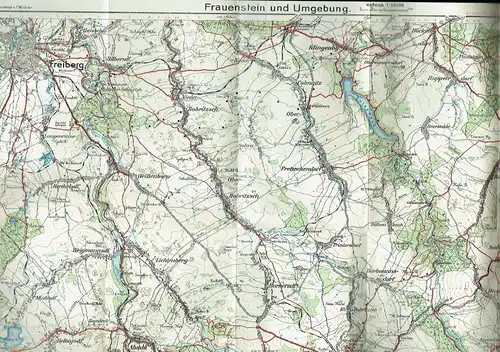 Meinholds Karte von Frauenstein und Umgebung
 für Sommer- und Wintersport. 