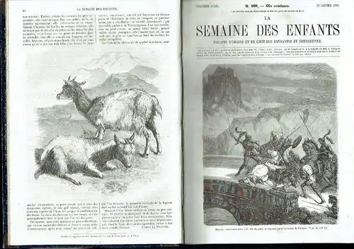 La Semaine des Enfants
 Magasin d'Images et de Lectures Amusantes et Instructives
 3. Jahrgang (No. 105-157, komplett). 