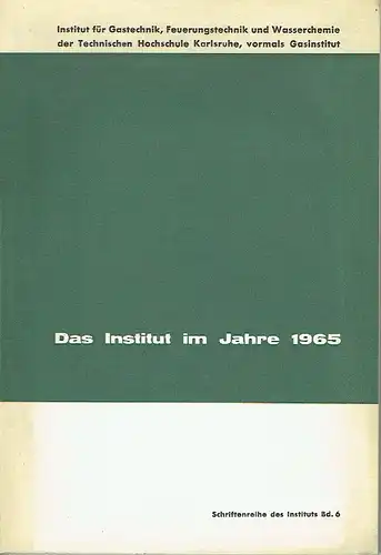 Das Institut im Jahre 1965. 