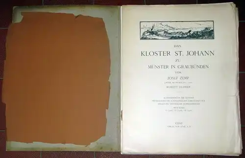 Josef Zemp: Das Kloster St. Johann zu Münster in Graubünden
 Kunstdenkmäler der Schweiz - Mitteilungen der Schweizerischen Gesellschaft für Erhaltung historischer Kunstdenkmäler - Neue Folge VII (= Lieferung 3 und Schluß der Ausgabe zum Kloster). 