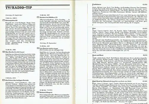 Zoom - Film - TV- Radio / Der Filmberater
 Illustrierte Halbmonatszeitschrift mit ständiger Beilage Kurzbesprechungen
 Konvolut von 18 Heften aus dem 35. Jahrgang. 