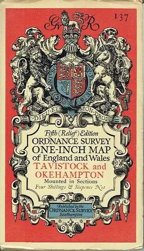 Tavistock and Okehampton
 Fifth (Relief) Edition One-Inch Map of England and Wales, Sheet 137. 