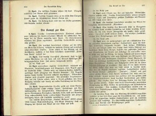 Deutscher Geschichtskalender
 Sachlich geordnete Zusammenstellung der wichtigsten Vorgänge im In- und Ausland. 