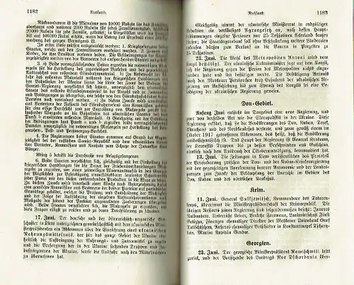 Deutscher Geschichtskalender
 Sachlich geordnete Zusammenstellung der wichtigsten Vorgänge im In- und Ausland. 