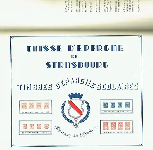 Frédéric Klein: Historique de la Caisse d'Epargne de Strasbourg 1834-1934. 