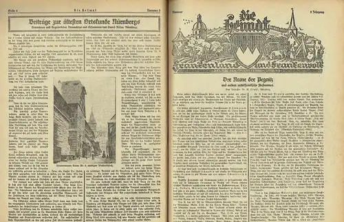 Die Heimat
 Frankenland und Frankenvolk, Beilage der Nürnberger Zeitung. 