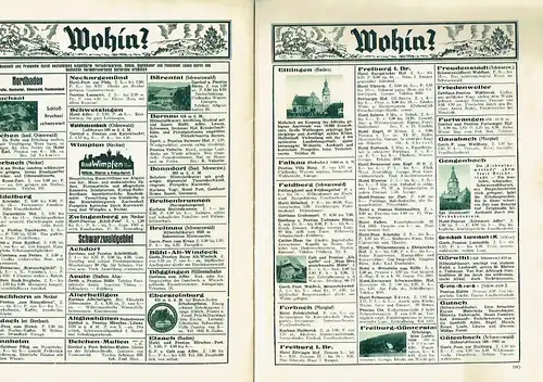 Offizielles Organ des Badischen Verkehrsverbandes Karlsruhe und des Badischen Reisebüros
 Badnerland - Schwarzwald - Bergstrasse - Odenwald - Necker - Bodensee. 