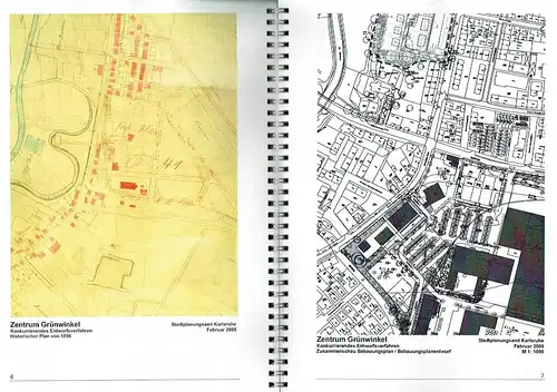 Konkurrierendes Entwurfsverfahren "Zentrum Grünwinkel"
 Dokumentation
 Schriftenreihe des Stadtplanungsamtes, Nr. 6, April 2005. 