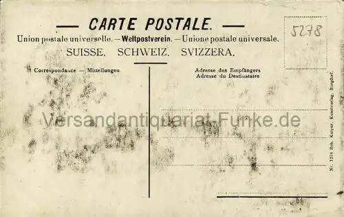 Dorfpartie in Koppigen
 Ansichtskarte / Postkarte, Motiv aus dem Kanton Bern / Schweiz, Verlagsnummer 1278, unbenutzt, handkoloriert. 