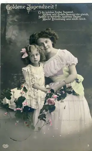 6 Glückwunschkarten und Sprüche Front Muttertag 1910 bis 1917
 original Postkarten. 
