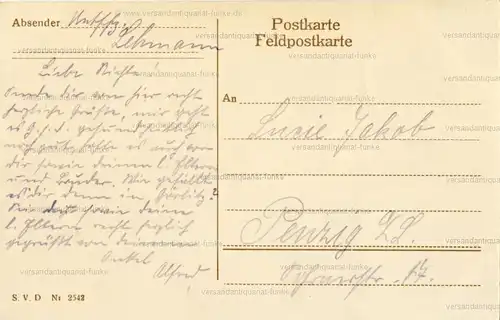 6 Glückwunschkarten und Sprüche Front Muttertag 1910 bis 1917
 original Postkarten. 