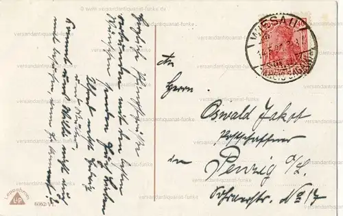 6 Glückwunschkarten zu Pfingsten 1918 bis 1935
 original Postkarten. 