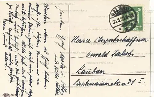 6 Glückwunschkarten zu Pfingsten 1918 bis 1935
 original Postkarten. 