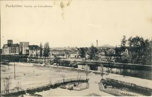 Pardubice - Partie na Chrudimce
 Ansichtskarte / Postkarte, Motiv aus Böhmen, heute in Tschechien, Verlagsnummer 7625-19 (1919 ?), benutzt 2.6.1931 Pardubice. 