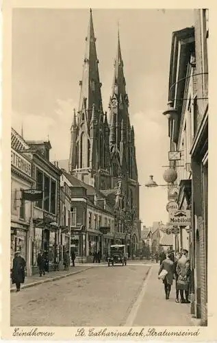 Eindhoven - Stratumseind St. Catharinakerk
 Ansichtskarte / Postkarte, Motiv aus der Niederlande, Verlagsnummer 6, unbenutzt. 