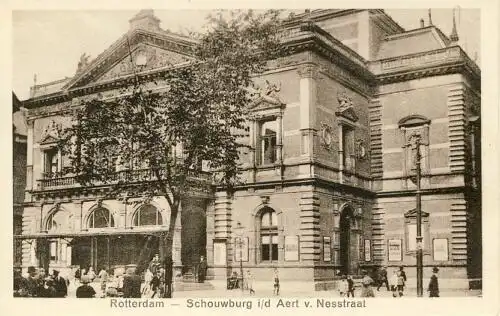 Rotterdam - Schouwburg i/d Aert v. Nesstraat
 Ansichtskarte / Postkarte, Motiv aus Niederlande, Verlagsnummer 9591, unbenutzt. 