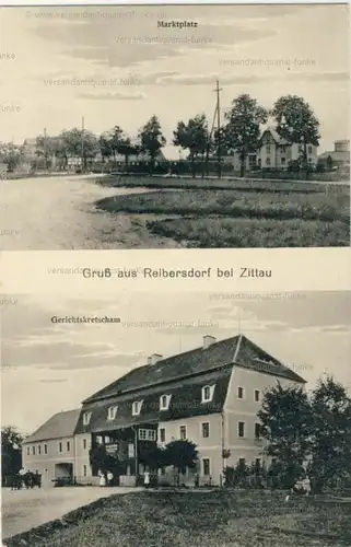 Gruß aus Reibersdorf bei Zittau
 Ansichtskarte / Postkarte, Motiv aus Schlesien, Verlagsnummer P 5307 24, unbenutzt "Rybarzowice (deutsch Reibersdorf) war eine Ortschaft in der Gemeinde...