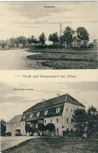 Gruß aus Reibersdorf bei Zittau
 Ansichtskarte / Postkarte, Motiv aus Schlesien, Verlagsnummer P 5307 24, unbenutzt "Rybarzowice (deutsch Reibersdorf) war eine Ortschaft in der Gemeinde.. 