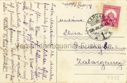Sárvár - Cukorgyár (Zuckerfabrik)
 Ansichtskarte / Postkarte, Motiv aus (deutsch:) Kotenburg bzw. Rotenturm an der Raab in Ungarn, Verlagsnummer 8676, benutzt 26.7.1929 Sárvár. 