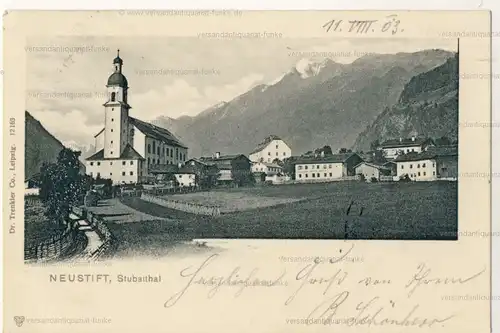 Neustift, Stubaithal
 Ansichtskarte / Postkarte, Motiv aus Innsbruck Land, Tirol, Österreich, Verlagsnummer 12163, benutzt. 