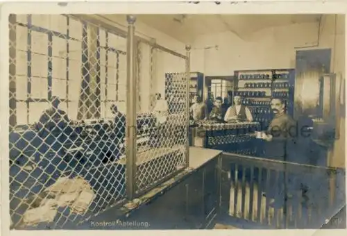 Berlin Halensee   Zenith Vergaser GmbH   Kontroll Abteilung
 siehe auch: Wikipedia: Berliner Vergaser Fabrik Ansichtskarte / Postkarte, benutzt 6.2.1918 Gössnitz Echtfoto.. 