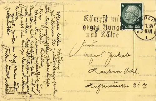 6 Glückwunschkarten zum Geburtstag 1912 bis 1938
 original Postkarten. 