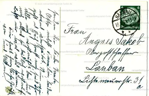 6 Glückwunschkarten zum Geburtstag 1912 bis 1938
 original Postkarten. 