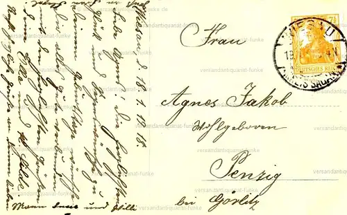 6 Glückwunschkarten zum Geburtstag 1916 bis 1919
 original Postkarten. 
