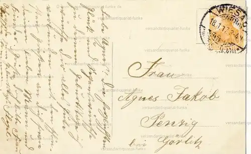 6 Glückwunschkarten zum Geburtstag um 1917
 original Postkarten. 