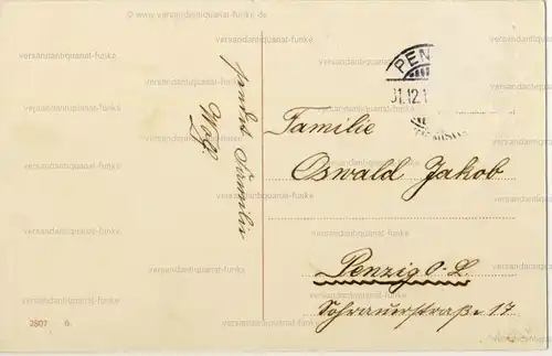 5 Glückwunschkarten zum Neujahr 1906 bis 1942
 original Postkarten. 