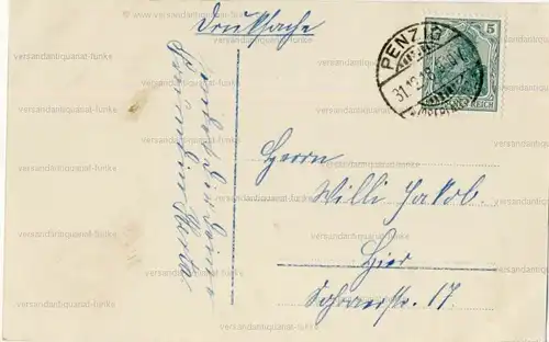 6 Glückwunschkarten zum Neujahr 1917 bis 1920
 original Postkarten. 