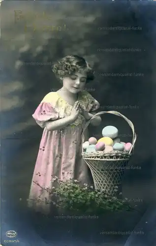 6 Glückwunschkarten zu Ostern 1918 bis 1920
 original Postkarten. 