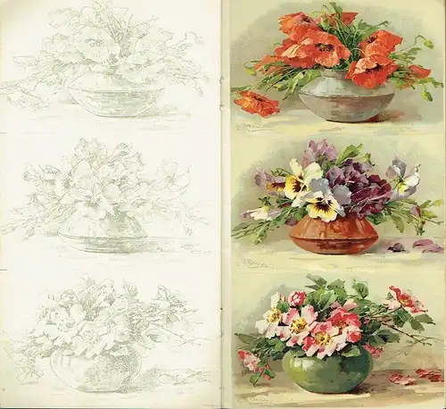 24 Blumenpostkarten
 wunderschöne Karten im seltenen original Verlagszustand der frühen 1900er Jahre. 